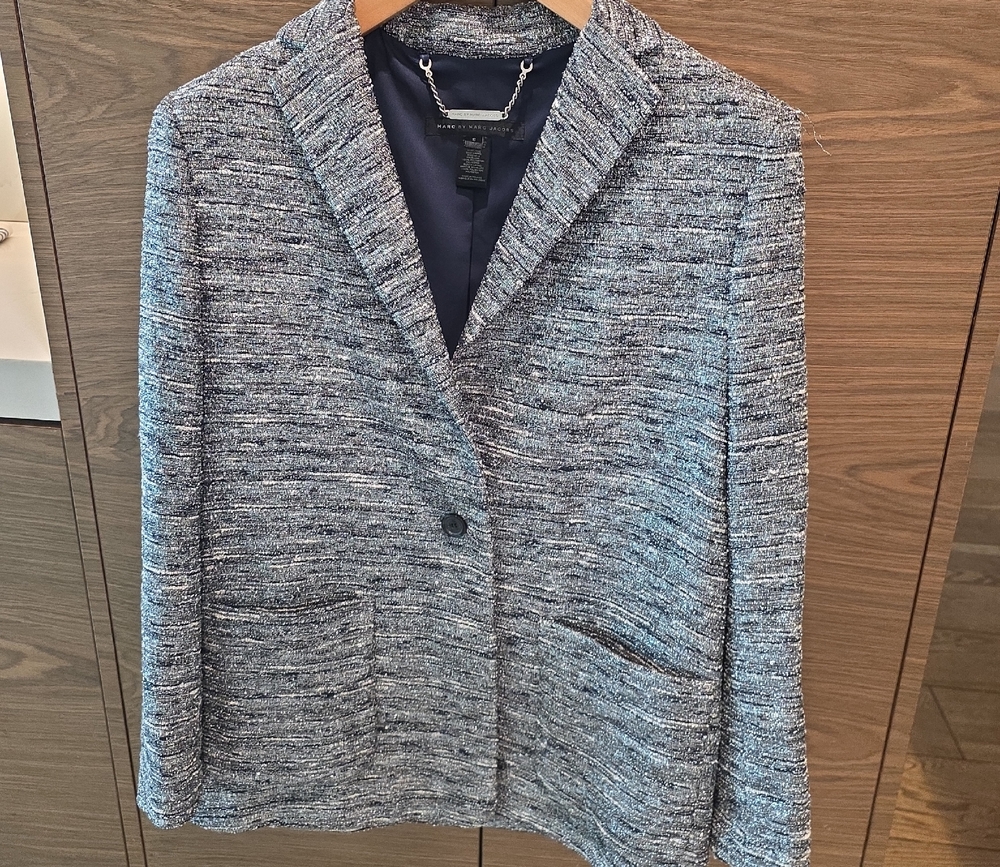 Marc jacobs Blazer Silver Tweed
